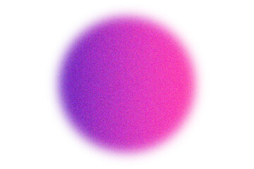 Wall Mural - Abstract blurry pink purple gradient circle shape noise texture design element
