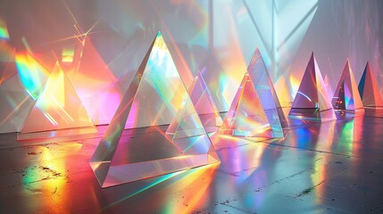 Wall Mural - Prismatic Pyramids