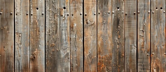 Poster - Clear background displaying wooden boards with detailed texture in a copy space image.
