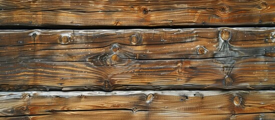Poster - Close-up of wooden texture with copy space image.