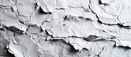 Poster - Abstract background with torn paper collage style in black and white, offering copy space image for text insertion.