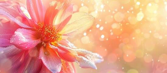 Poster - Colorful flower with a lovely soft background, perfect for a copy space image.