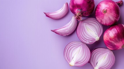 Canvas Print - garlic and onion