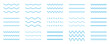 © Hendry - Vector wave. wave icon. wavy line icon. water pattern icon set. editable line