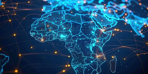 Poster - Africa Digital Network Map