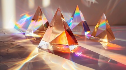 Canvas Print - Crystal Prisms Reflecting Light