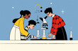 © ADDICTIVE STOCK - Back to School Science Experiment Illustration. Generative AI