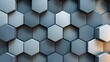 © MakoPoko - An abstract 3D background composed of hexagonal shapes, creating a visually intriguing and modern geometric pattern with depth and dimension.