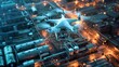 © XtzStudio - Drone Inspection of Industrial Plant