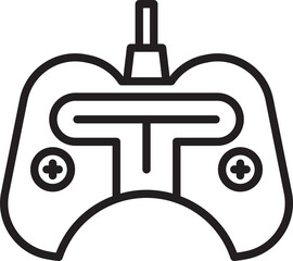 Wall Mural - Game Controller Line Icon