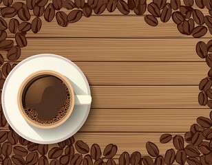 Wall Mural - cup of coffee