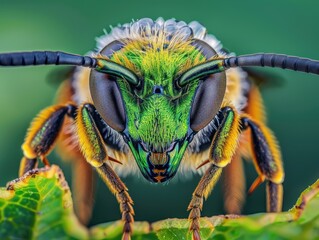 Sticker - bee on flower