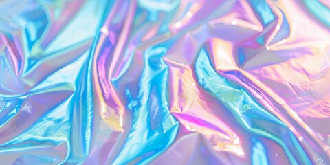 Canvas Print - Abstract holographic background with iridescent colors.