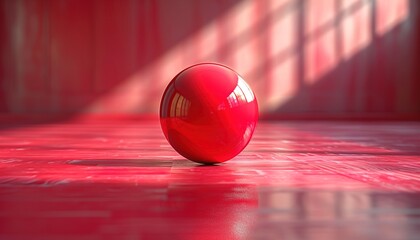 Poster - red glass ball