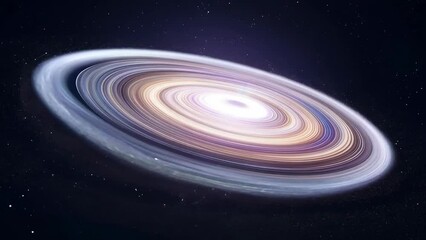 Wall Mural - majestic galactic accretion disk swirling in deep space
