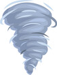 © nsit0108 - Cartoon illustration of a powerful and destructive tornado rotating, a dangerous natural disaster