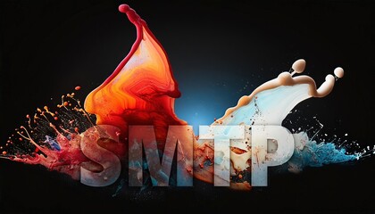Poster - Vibrant Digital Art Featuring SMTP Theme