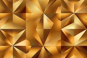 Golden Geometric Abstract Background