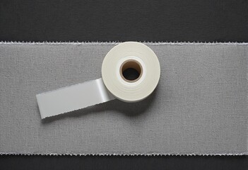 Monochrome fabric tape collection featuring white, grey, and black patterns