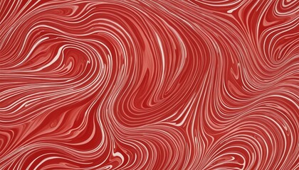 Wall Mural - Abstract red fluid waves with soft texture and seamless gradient pattern