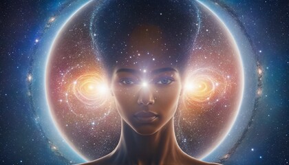 Wall Mural - Journey to Nirvana: Discovering the Universal Connection through Enlightenment and Spiritual Awakening
