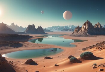 Wall Mural - Ethereal cosmic diagnosis of a mystical virus in outer space, forever changing the universe