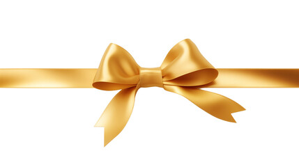 Wall Mural - Golden ribbon transparent background.