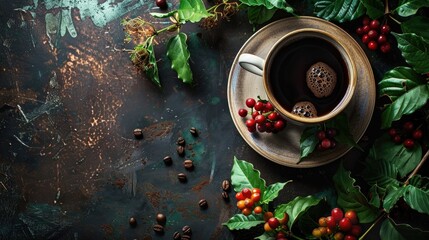 Canvas Print - Morning Flavors and Warm Coffee