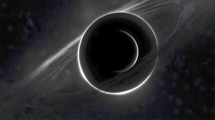 Wall Mural - a black hole in space and our dimension, studied by numerous scientists and people.
