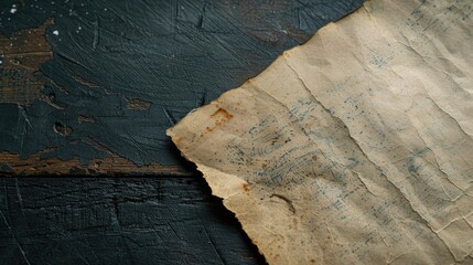 Wall Mural - Recyclable textured paper with vintage look and space for writing