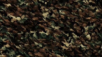 Canvas Print - Army camouflage background modern forest hunting design
