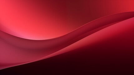 Wall Mural - Abstract Red Waves with Gradient and Fluid Design