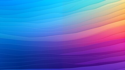 Wall Mural - Colorful Gradient Waves: An Abstract Digital Art with Smooth Transitions