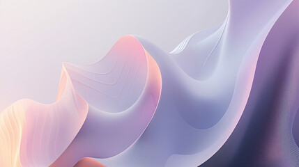 Wall Mural - A wave of purple and white color with a gradient effect