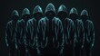 © ColdFire - A group of people wearing hoodies stand in the dark