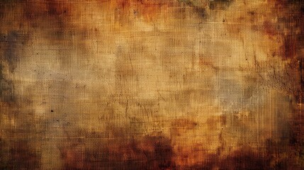 Wall Mural - Textured grunge background in brown canvas