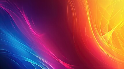 Wall Mural - Vibrant background with colorful gradient and space for text