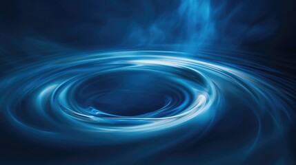 Aufkleber - Vibrant soft circular lighting effect for enhancing images on deep blue backdrop