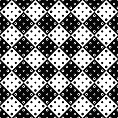 Poster - Geometrical circle pattern background - monochrome abstract vector graphic design from circles and dots