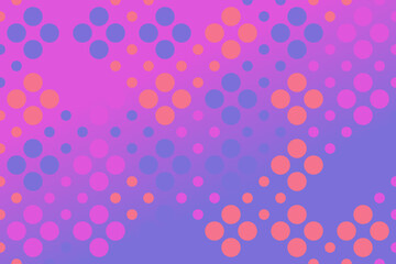 Aufkleber - Gradient geometrical circle pattern background design - abstract colorful vector illustration