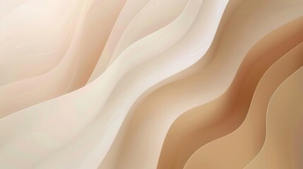 Abstract Background, gradient blurs in neutral palette with shades of beige transitioning to ivory, creating a sophisticated and calming atmosphere that feels timeless and elegant.