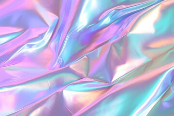 Aufkleber - Holographic rainbow foil with texture and irregularities.