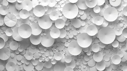 Poster - Background wallpaper banner pattern fade out with small round white circles insets and outsets