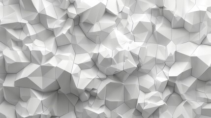 Poster - Patterned tiny prism shaped fracture structure background wallpaper banner with random shifted white polygons