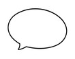 © LilithArt - Speech bubble isolated on transparent background. Oval shape. Chat bubble speech icon. Messaging and Chatting symbol