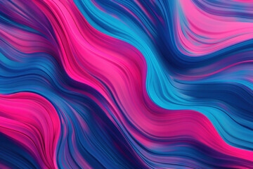 Poster - Vibrant abstract image with swirling pink, blue, and purple colors creating a dynamic and fluid pattern. Perfect for backgrounds and creative designs.
