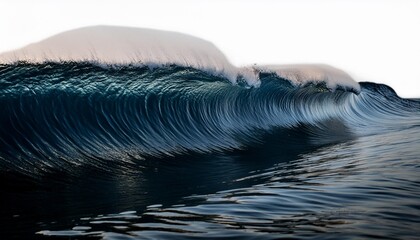 Wall Mural - ocean soft blue wave isolated for your design png with transparent background