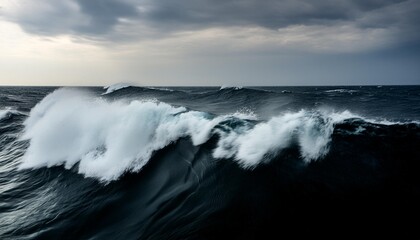 Wall Mural - waves background on the open sea