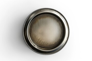 Poster - A metallic item sitting on a clean white surface