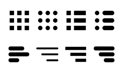 Menu Icon set. web menu icon. hamburger menu symbol